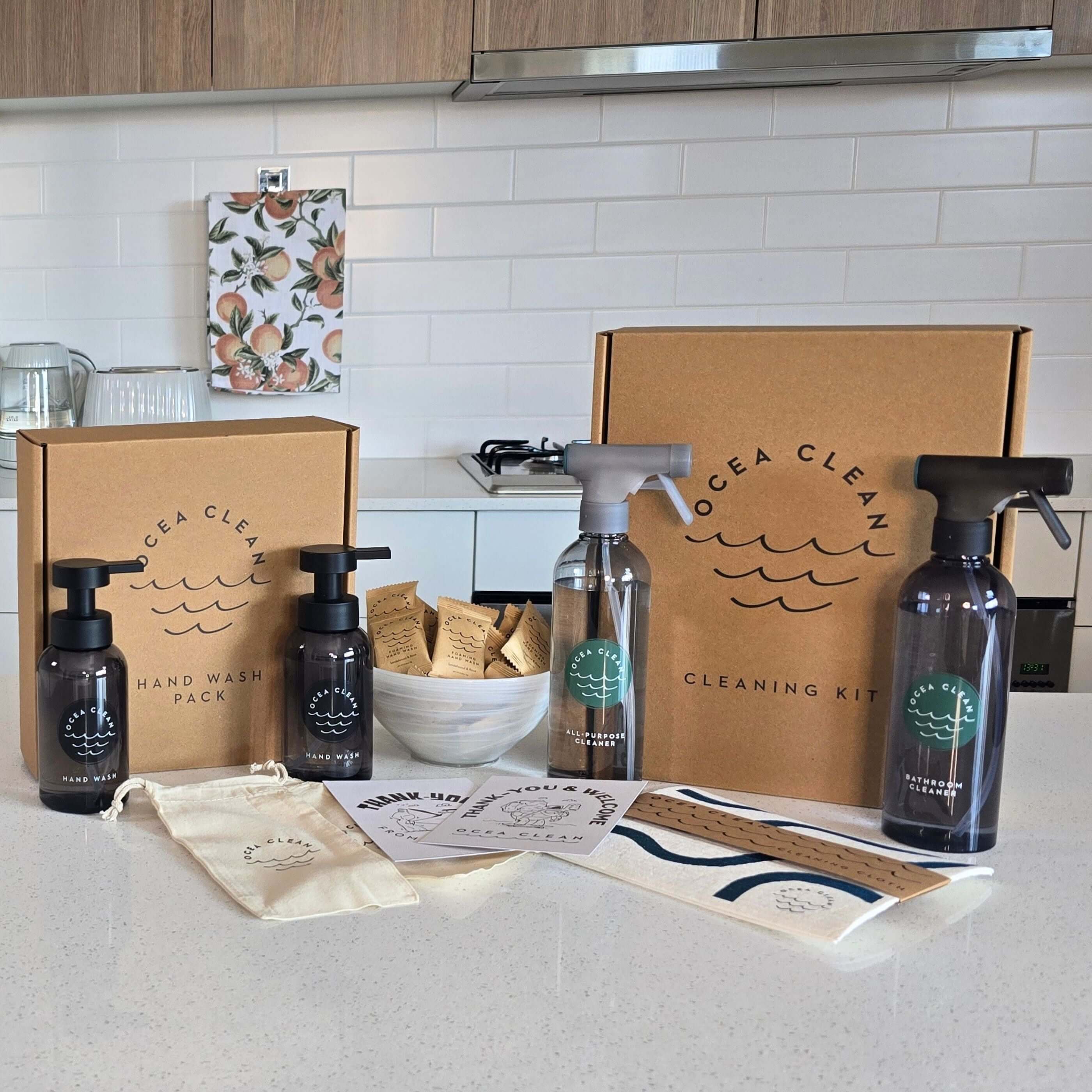 Complete Home Reset Kit & Refill Bundle with eco-friendly bottles, hand wash pack, and cleaning tablets for sustainable cleaning.