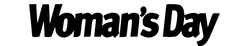 Black 'Woman's Day' logo on a white background