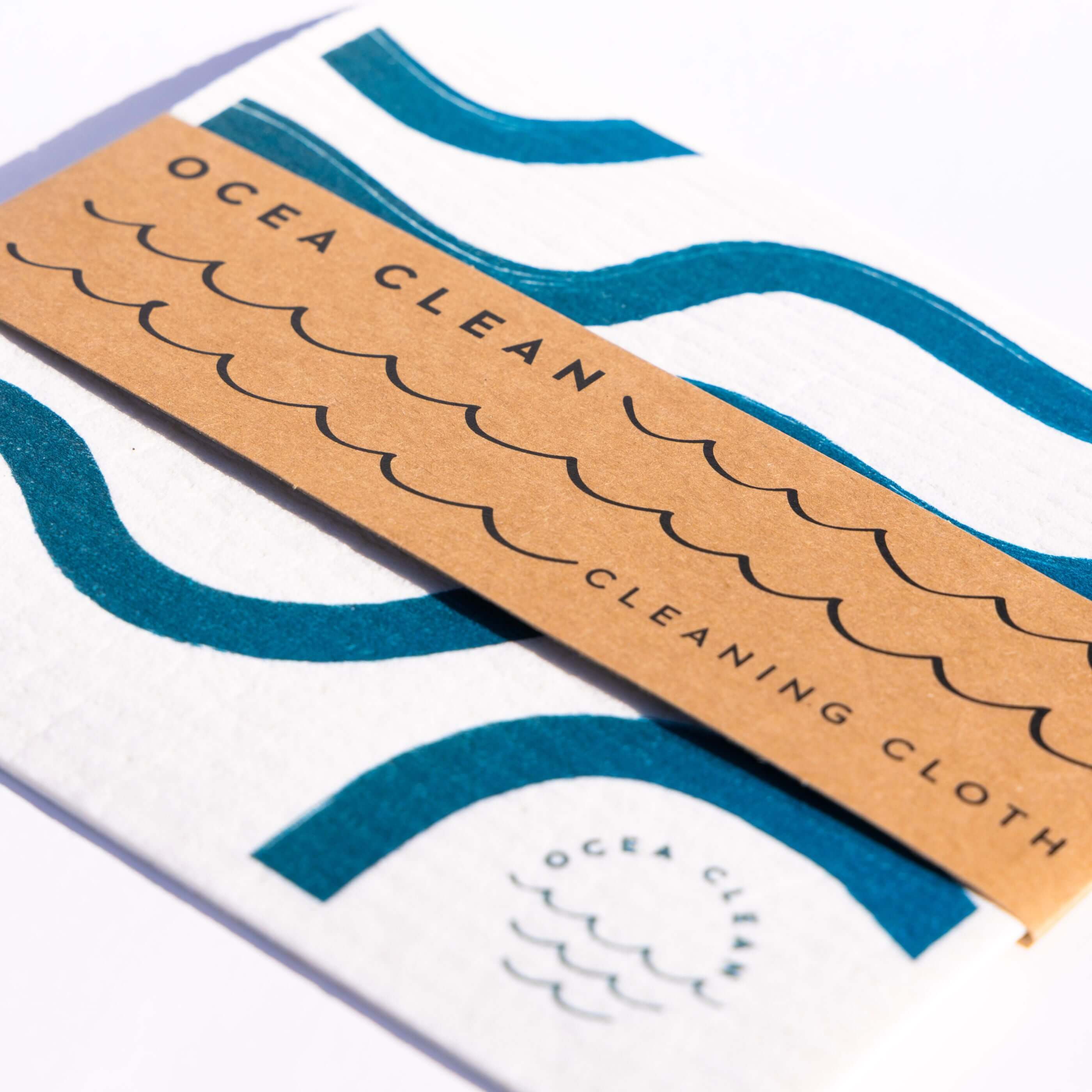 Ocea Clean Cleaning Kit Refills eco-friendly cleaning cloth design with plant-based cleaning products.